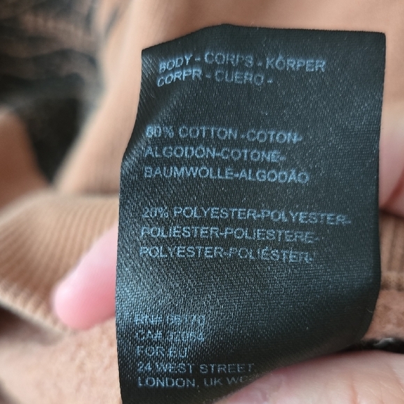 Urban Outfitters Tan, Distressed Palmistry Graphic Hoodie, Celestial, M, GUC - Picture 7 of 13